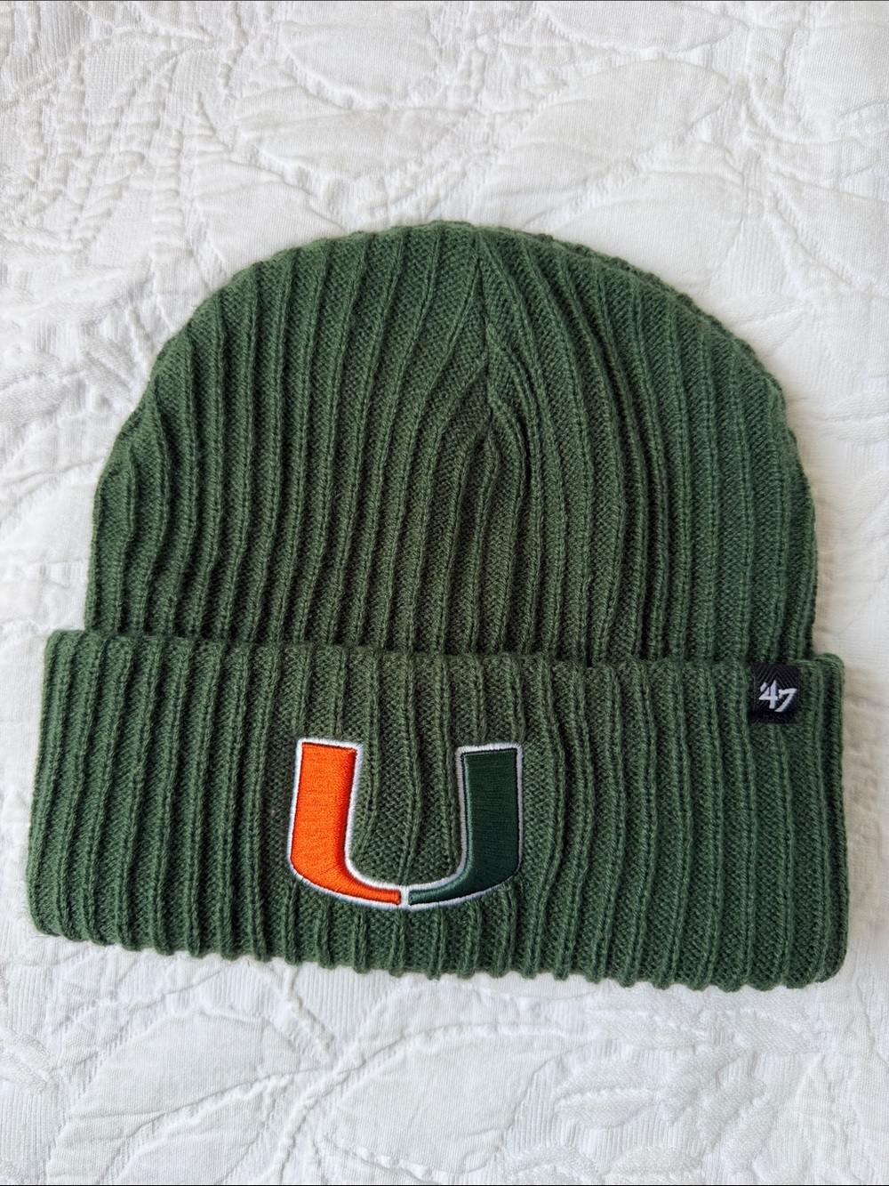 47 Unisex Olive Green University of Miami hat